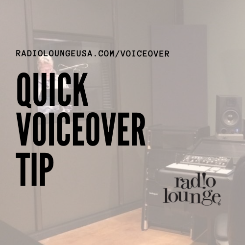 voiceover tip - be professional